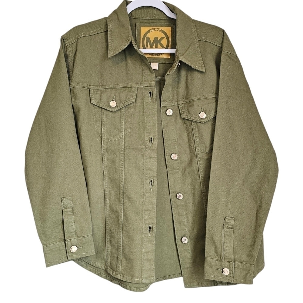 NWT Michael Kors barn jacket button down shacket womens size m